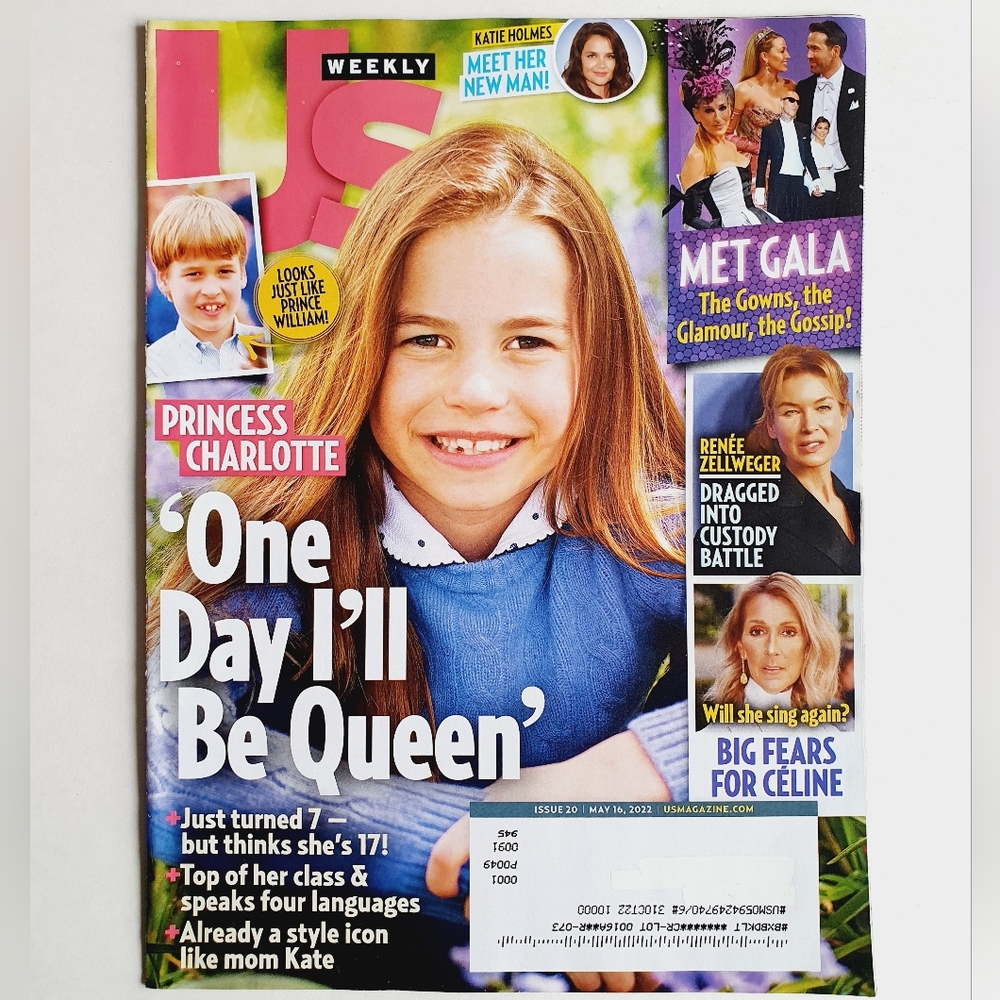 Us Weekly Magazine May 16, 2022 Princess Charlotte - Renee Zellweger
